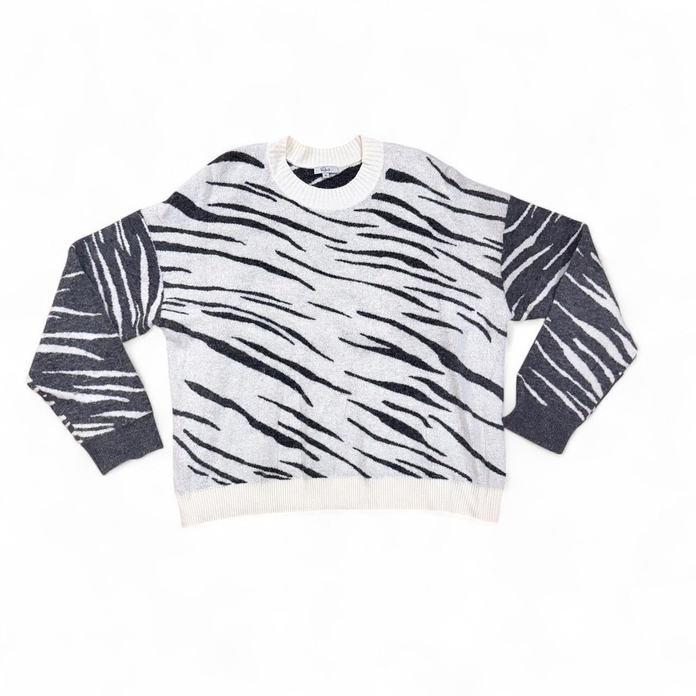 Rails‎ Cashmere Blend Zebra Print Lana Oversized Sweater XL
